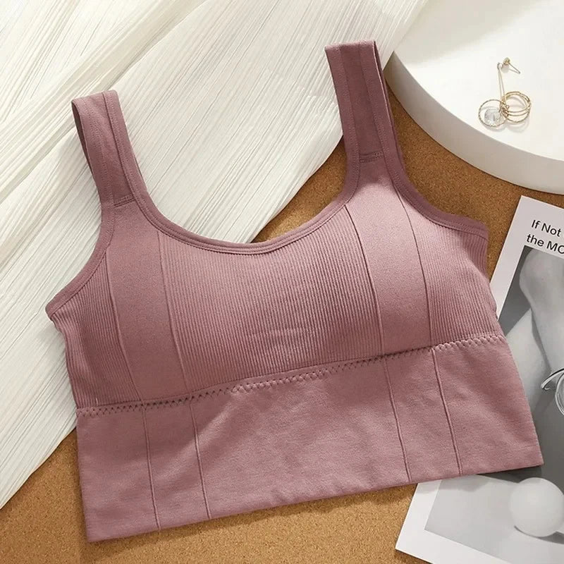 Crop Top Push Up Sport Bra