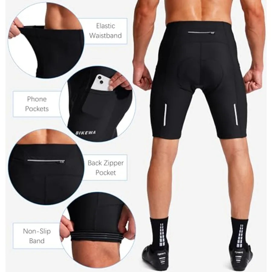 Men's Bike Shorts 3D Padded Cycling