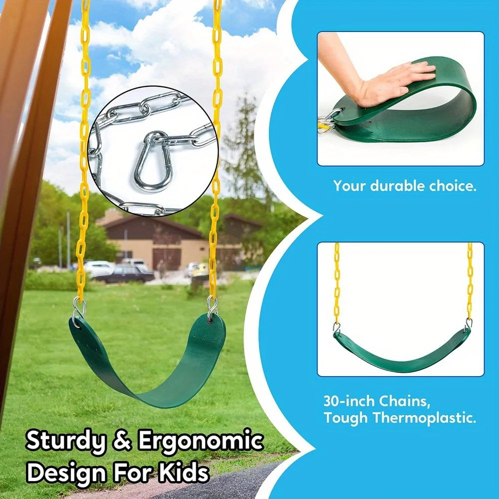 2 Pack Green Swing Seats