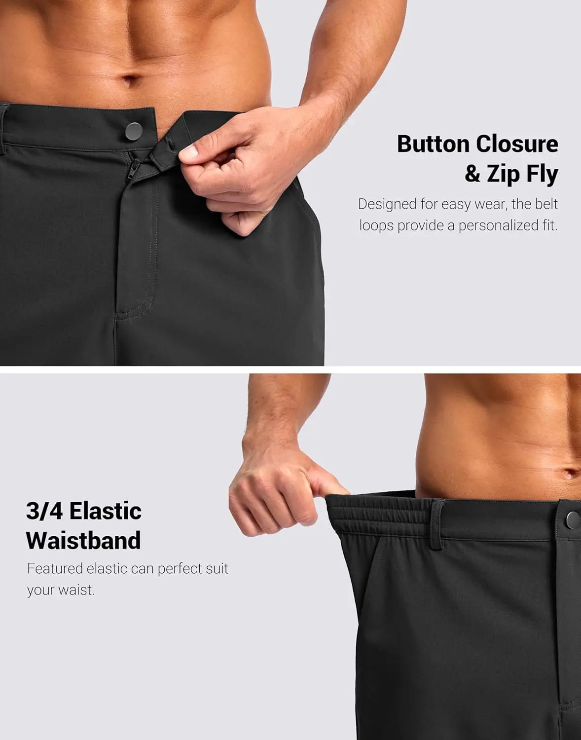 Mens 11 Inch Stretch Golf Shorts