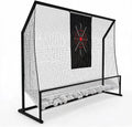 Black Golf Hitting Practice Net with Aiming Panel