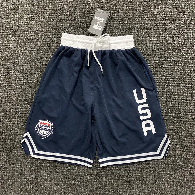 Basketball Running Shorts Men  Elastic Waist