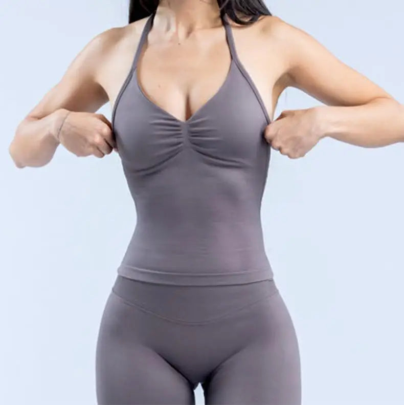 Open Back Yoga  Women's Fitness Tank Top