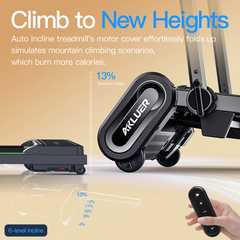 Auto Incline Walking Pad Treadmill 2.5HP