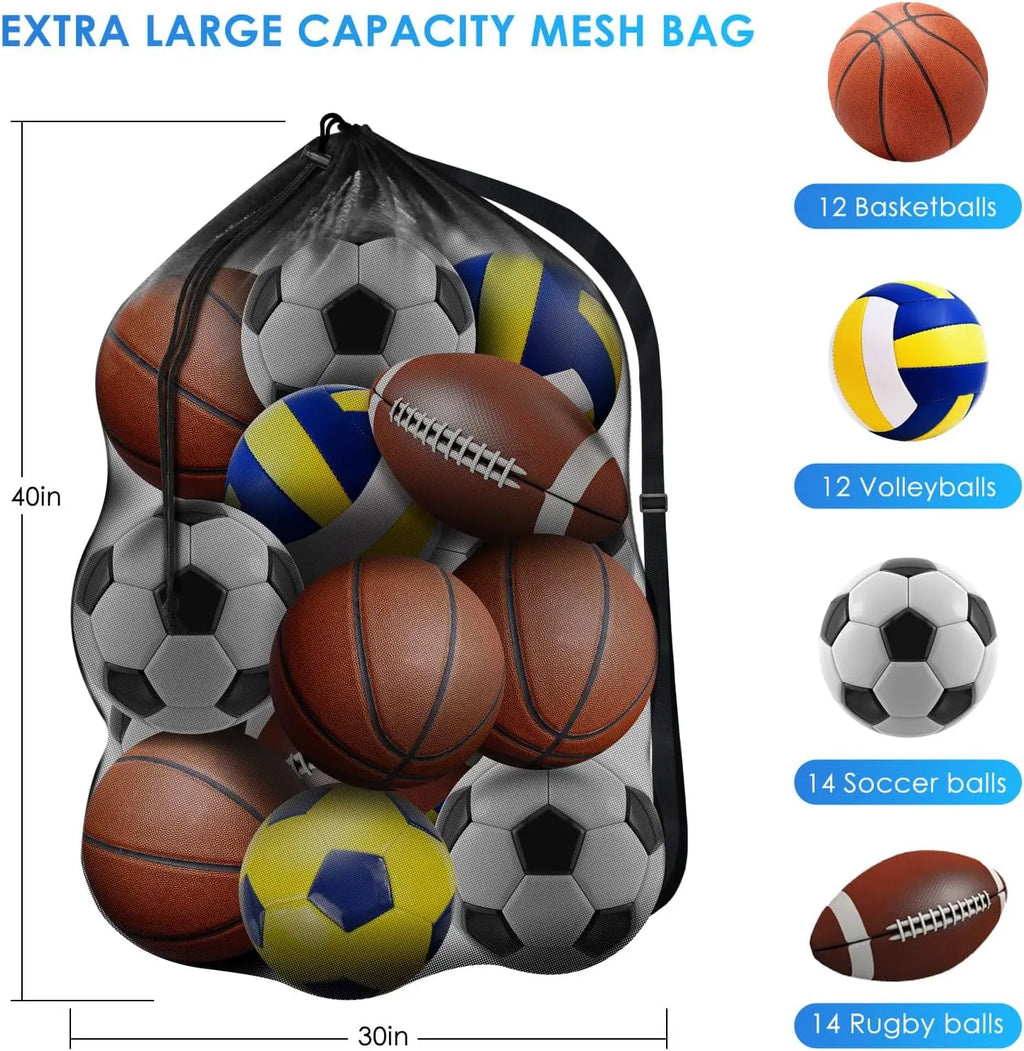 Extra Large Mesh Sports Ball Bag