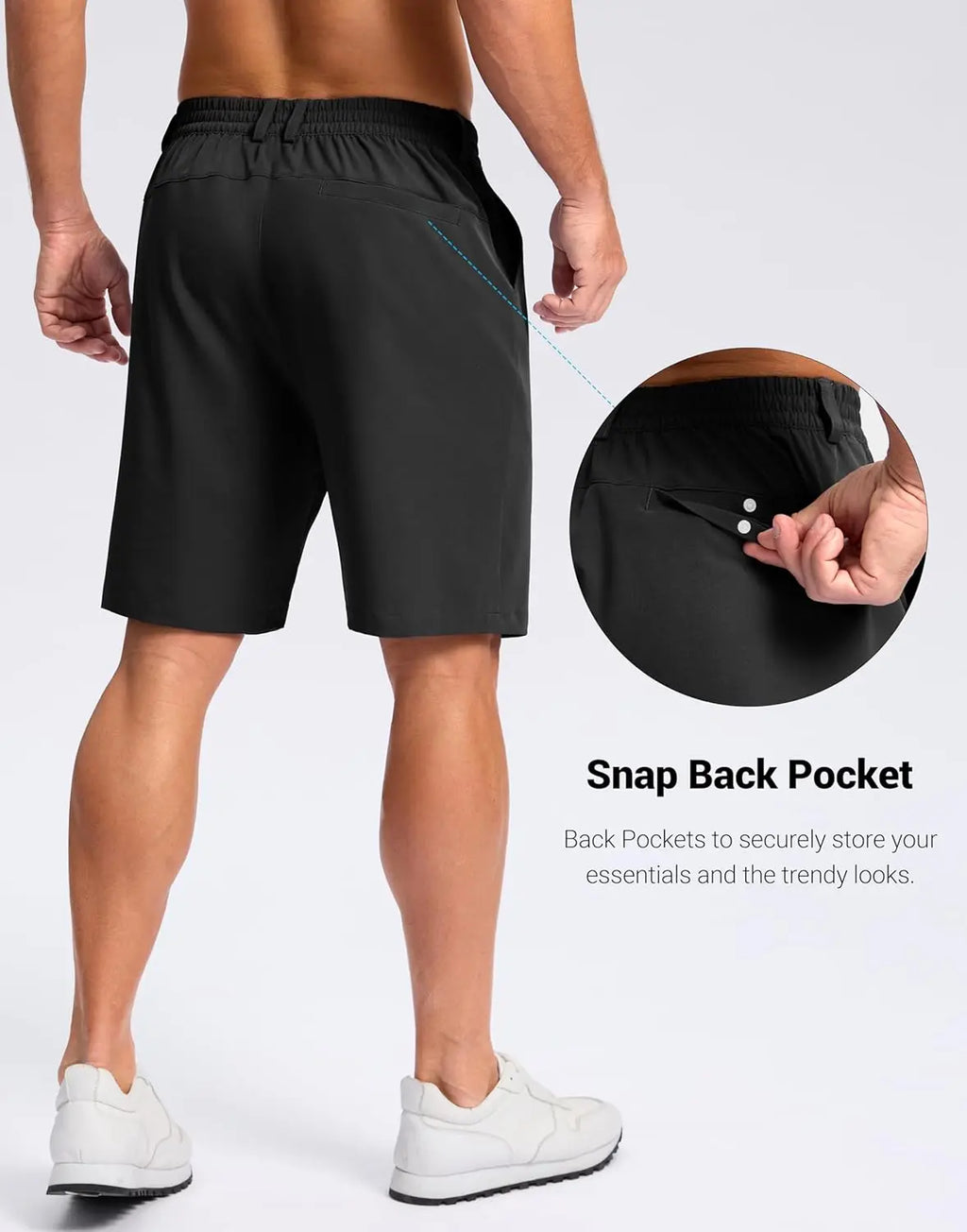 Mens 11 Inch Stretch Golf Shorts