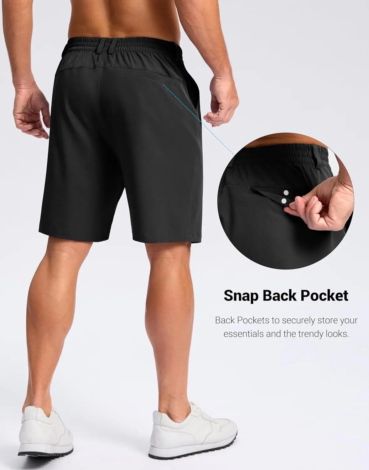Mens 11 Inch Stretch Golf Shorts