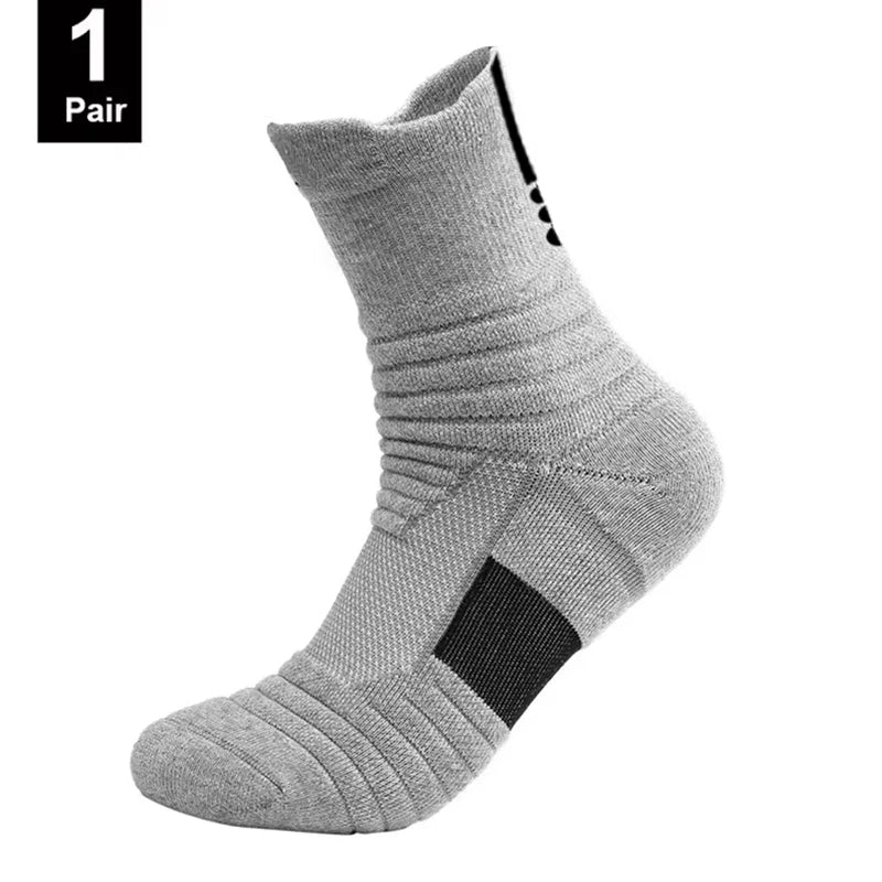 1/3 Pairs Anti-slip Football Basketball  Socks