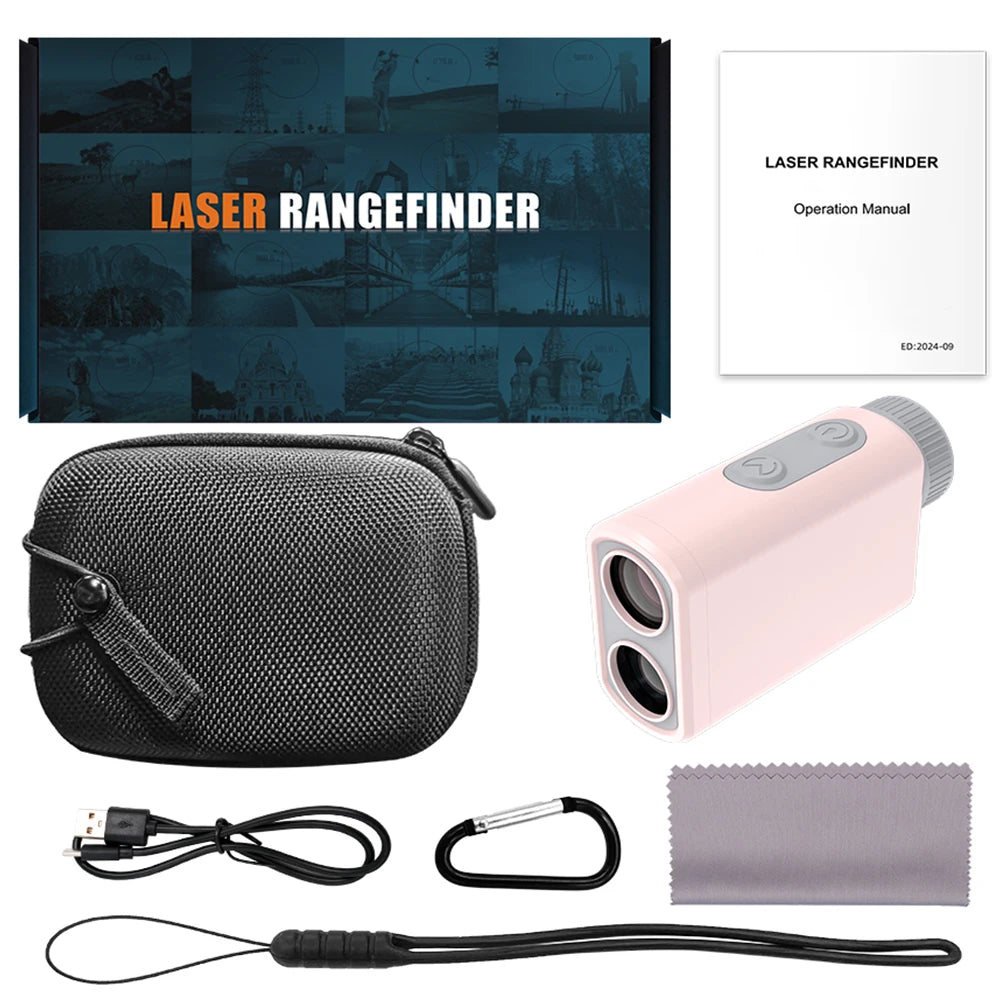 Pink Golf Rangefinder 1200 Yards with Slope
