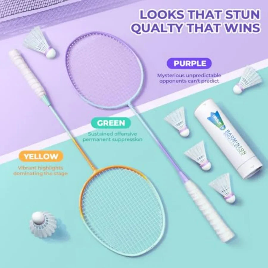 Badminton Rackets Set