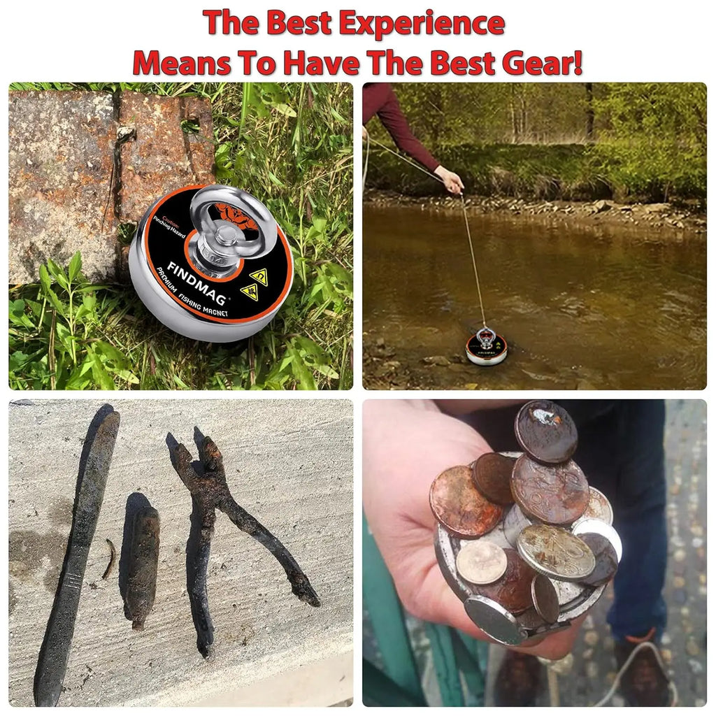 1000 LBS Fishing Magnet Kit