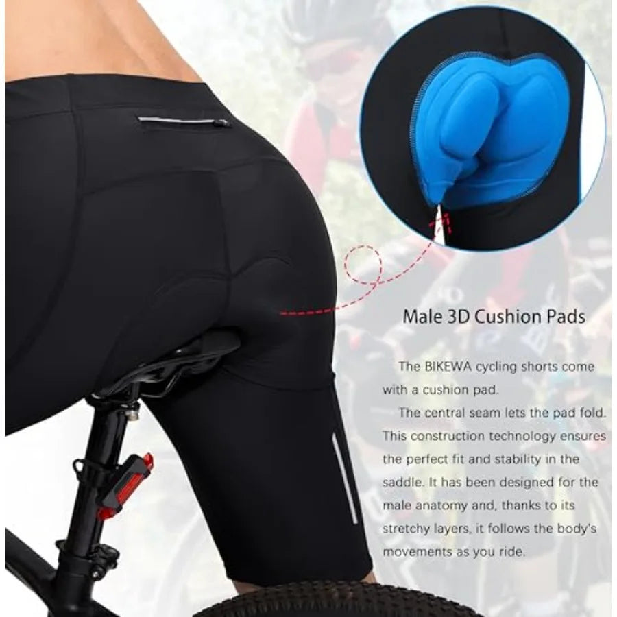 Men's Bike Shorts 3D Padded Cycling