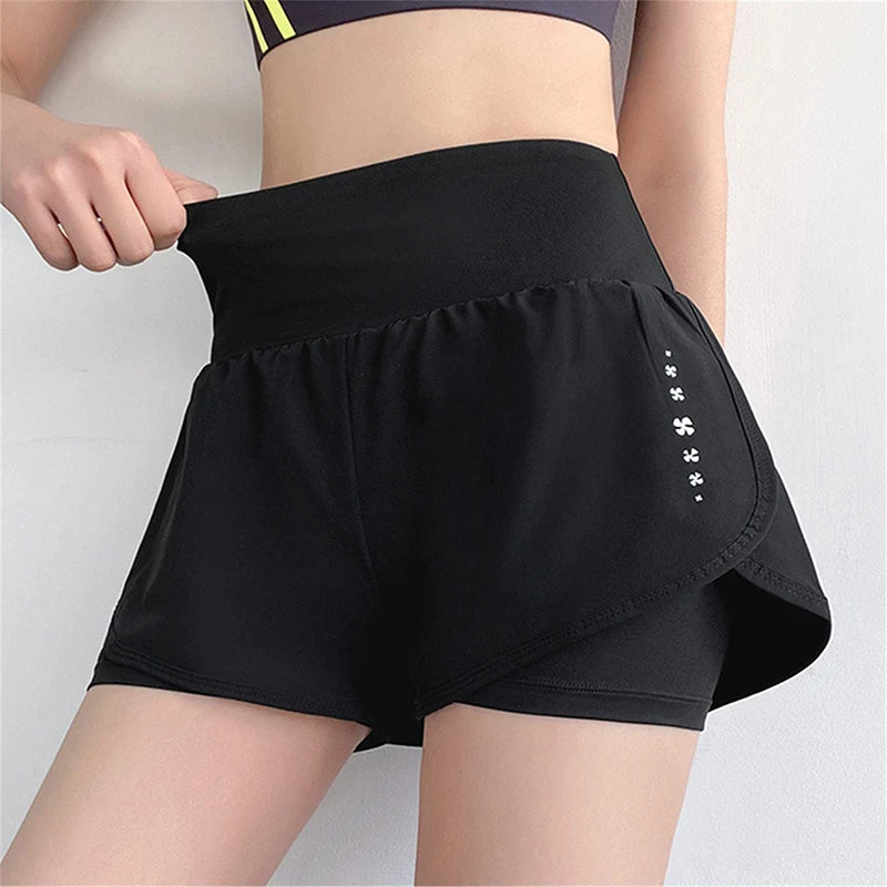 Women's High Waisted Sports Shorts