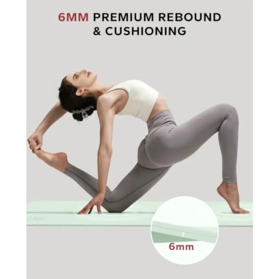 Foldable Yoga Mat - 72"x24"x0.24" 6mm