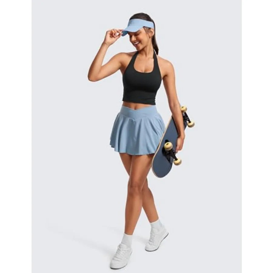 Halter Crop Tank Tops for Women