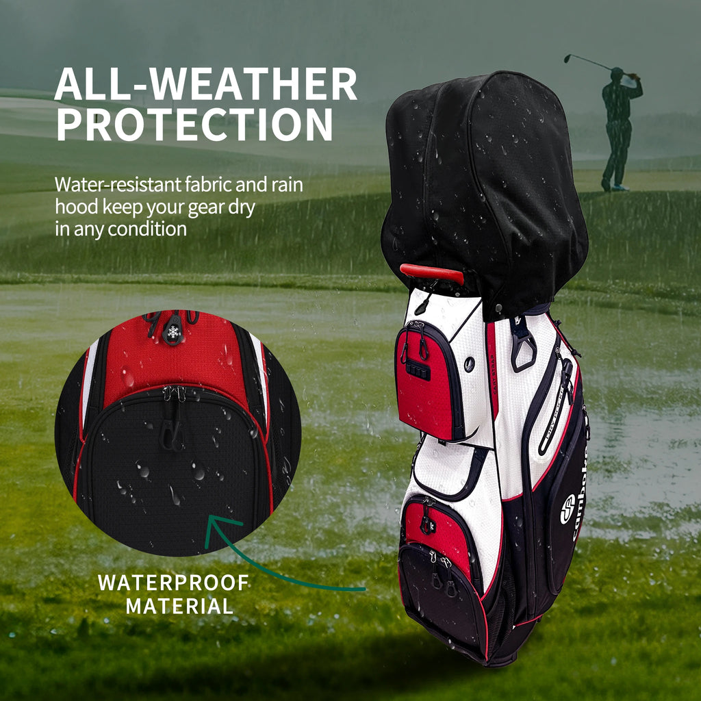 14 Way Full Length Dividers Golf Cart Bag