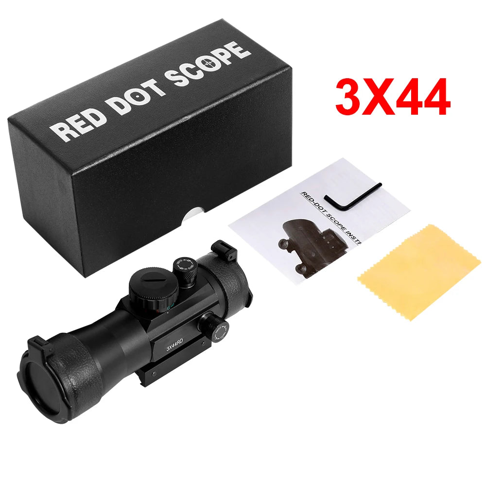 3X44 Green Red Dot Sight Scope