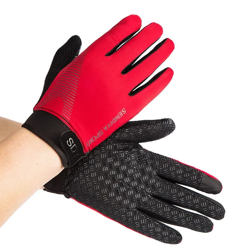 Men Cycling Gloves Full Finger Touch Screen