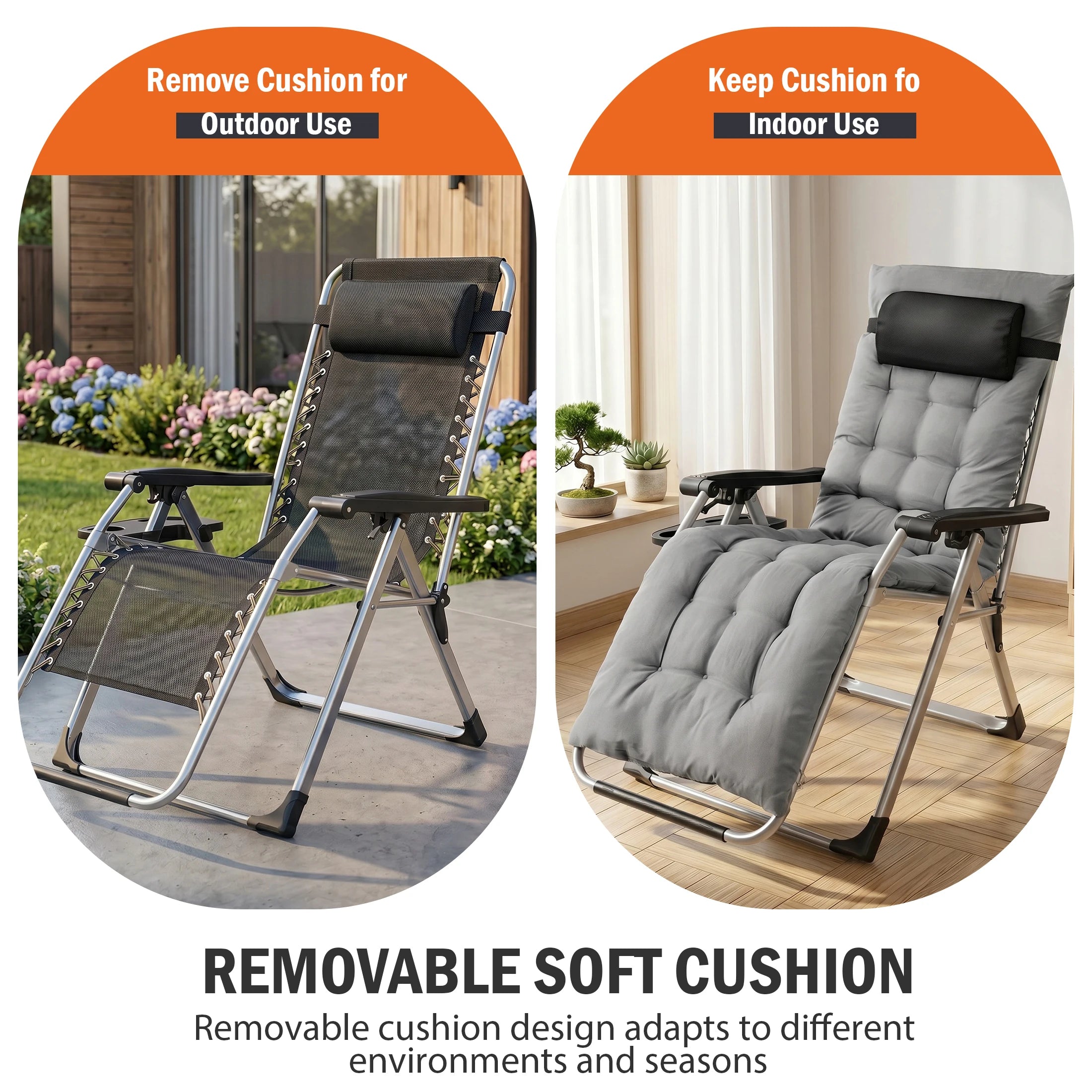 Reclining Camping Lounge Chair