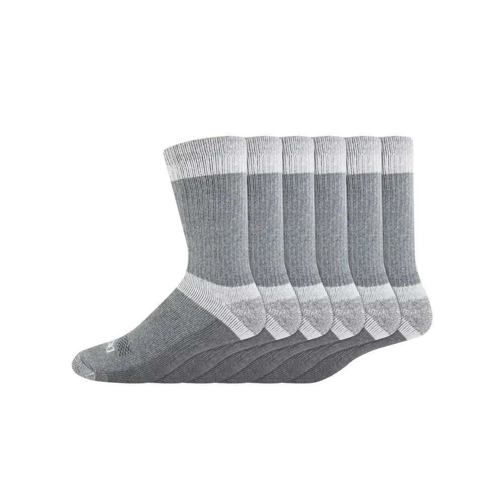Men Max Cushion Athletic Crew Socks 6 Pack