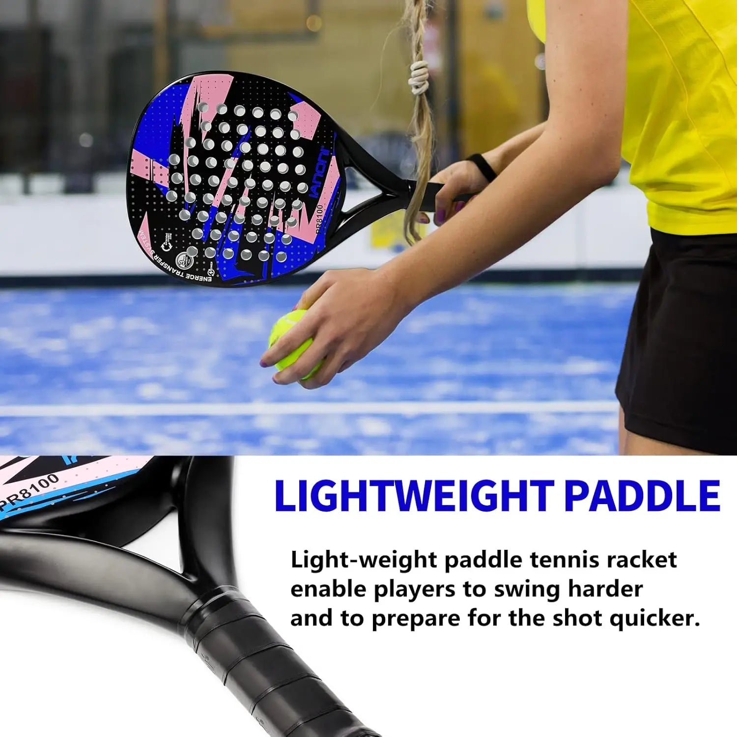 Padel Racket Carbon Fiber Surface