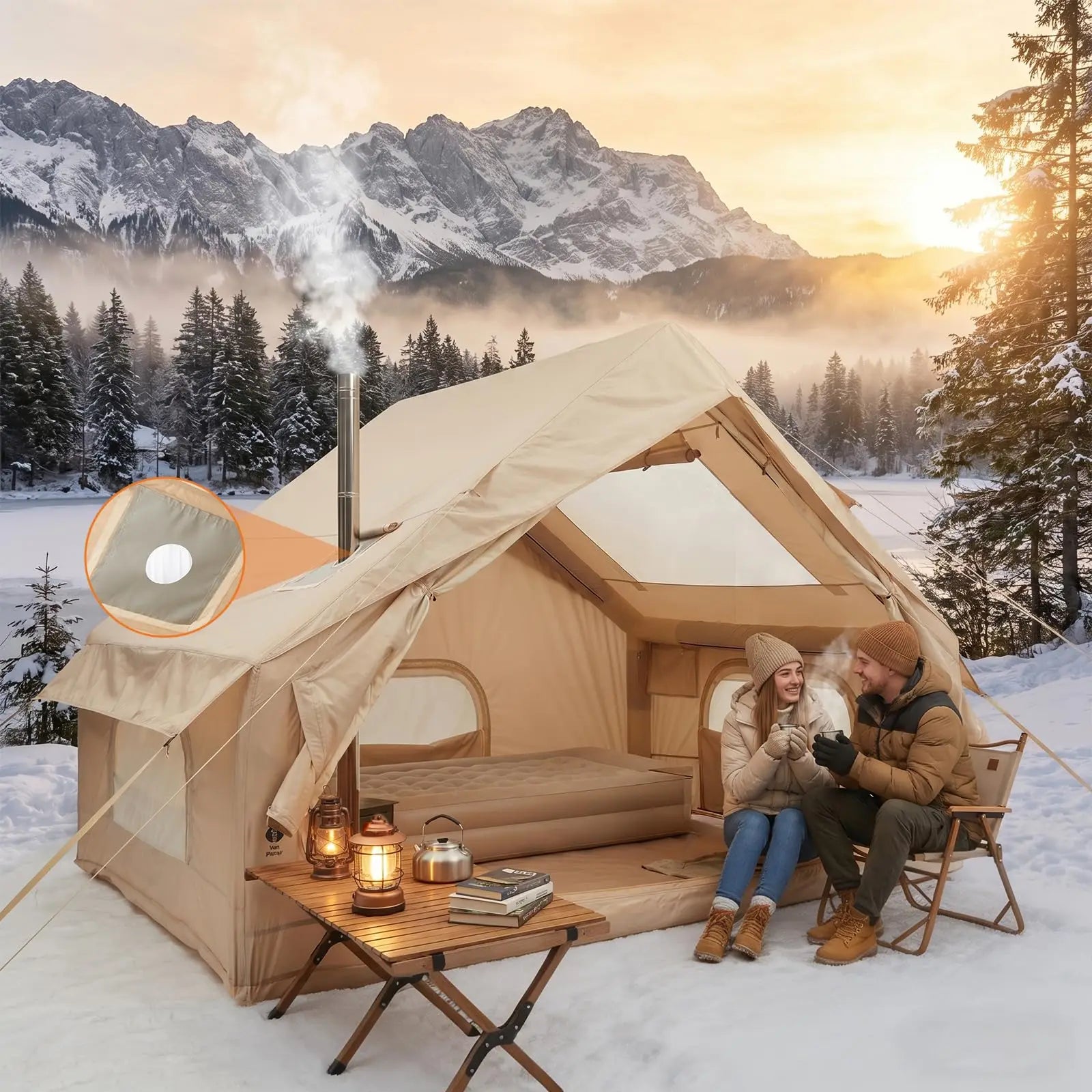 Inflatable Camping Tent –  Shelter for 6