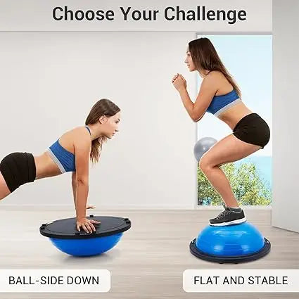 60Cm Balance Ball Trainer with Non-Slip Base