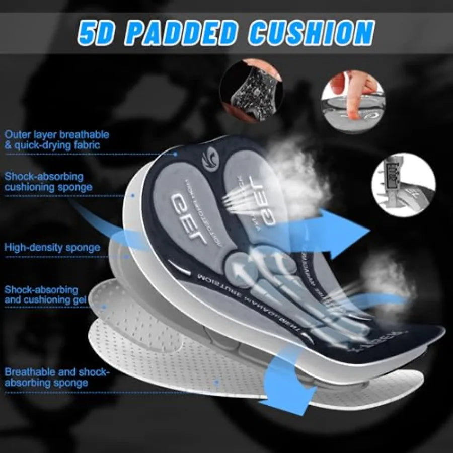 Bike Shorts for Men 5D Gel Padded