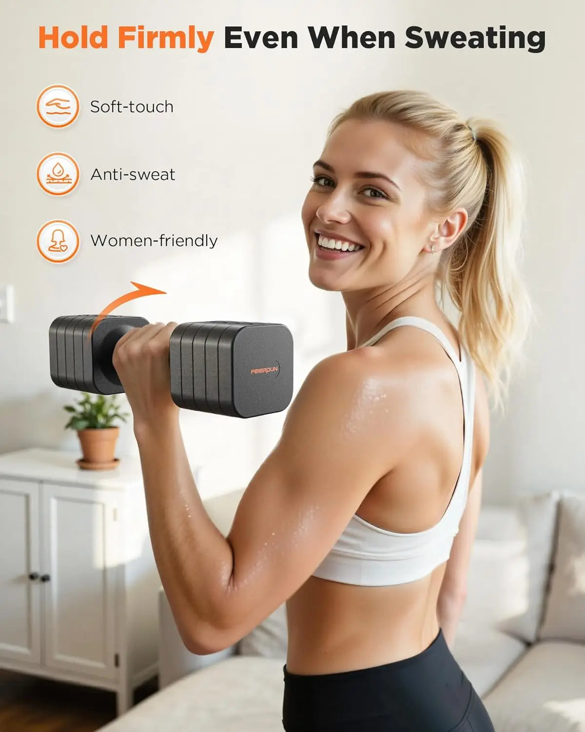 5-in-1 Adjustable Dumbbells Set of 2