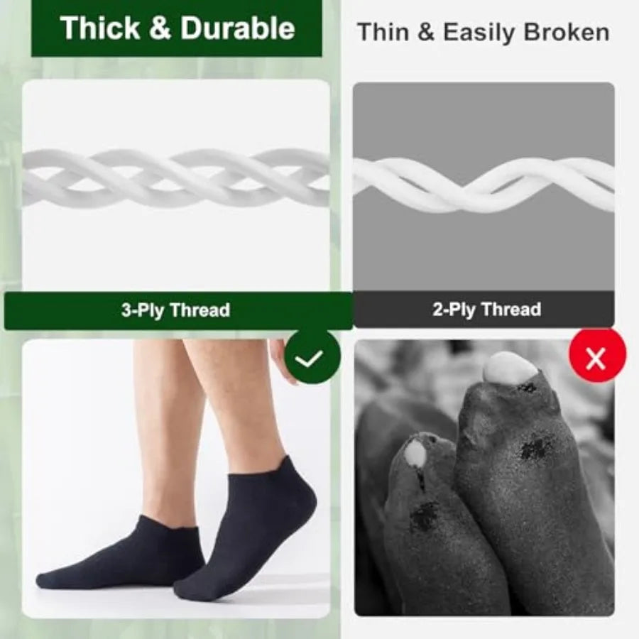 6 Pr Bamboo Rayon Ankle Socks for Men