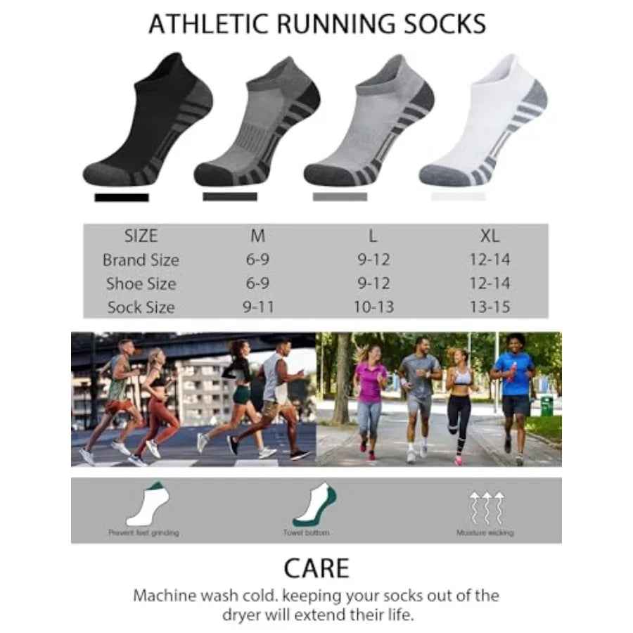 6 Pairs Ankle Athletic Running Socks
