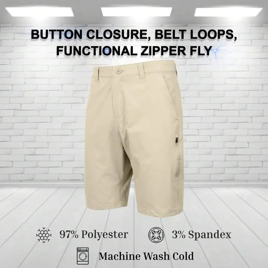 Mens 6 Pocket Stretch Utility Golf Shorts