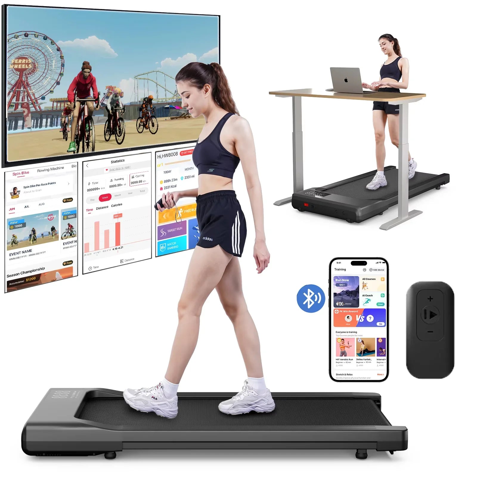 Walking Treadmill 2.5HP Anti Slip