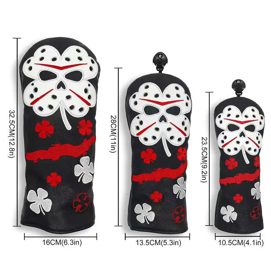 Angry Four-Leaf Clover Golf Club Head Covers