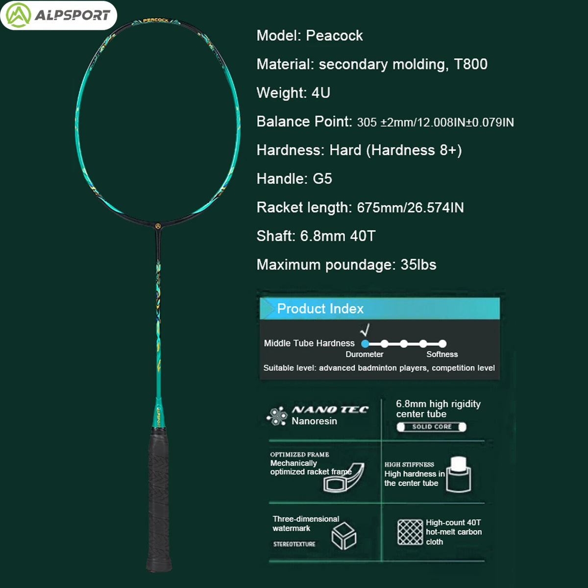 Carbon Fiber Badminton Racket