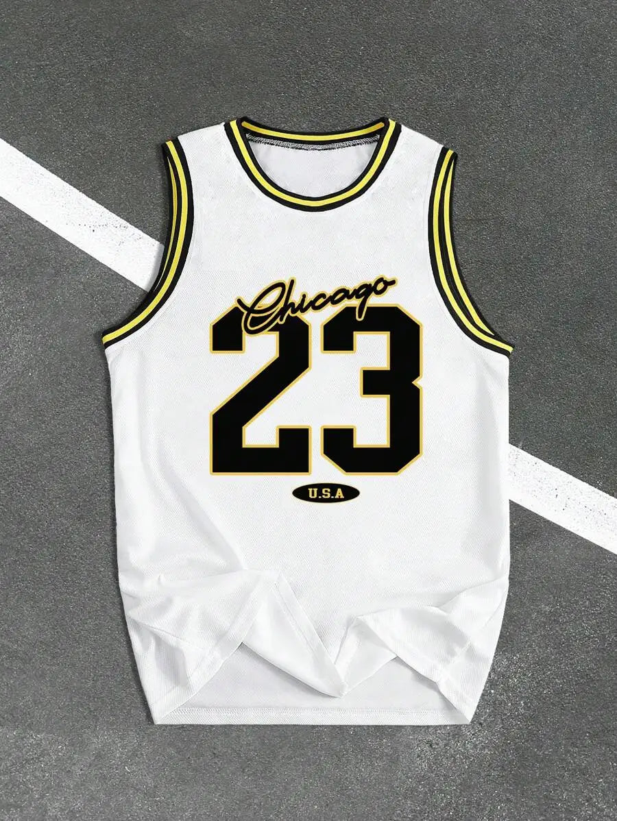 Men's  Sleeveless  Tank Top  Bold 23  Number