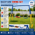 330lbs Swing Set with Heavy-Duty A-Frame