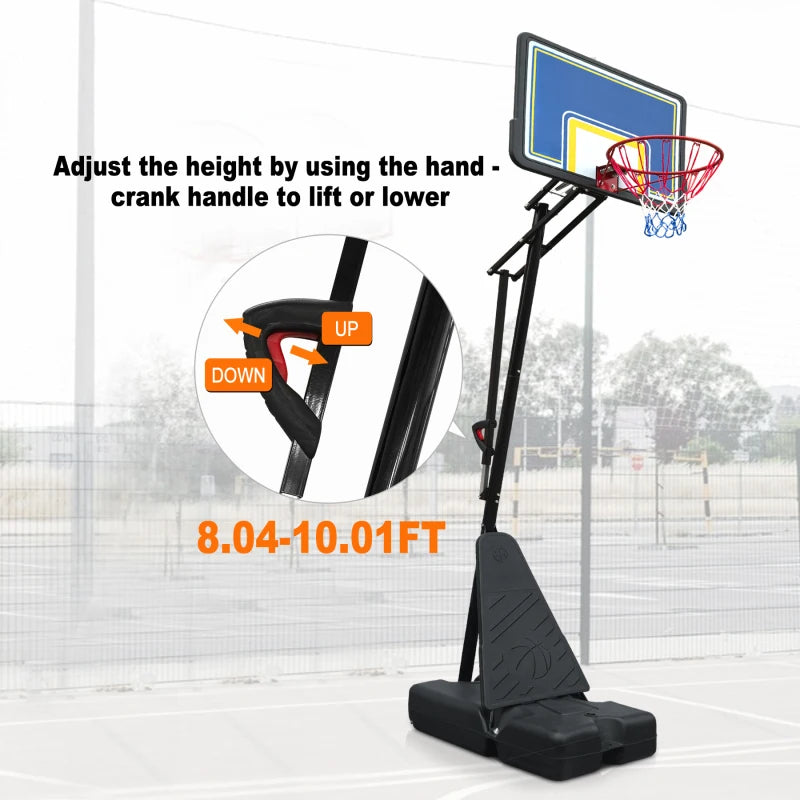 Portable Basketball Hoop Height 8-10FT