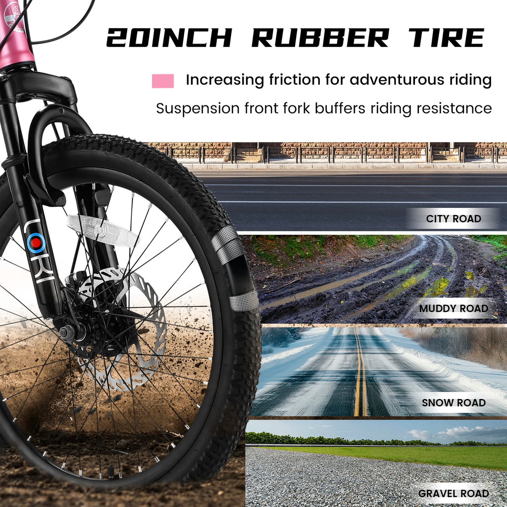 20 Inch Kids' Mountain Bike 7Speed