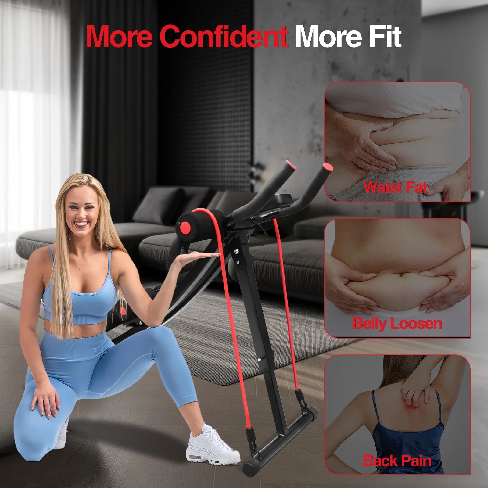 Foldable Ab Machine Max 440lbs