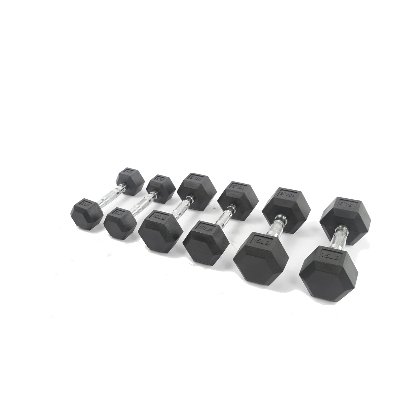Hex Dumbbells Set with Dumbbell Rack