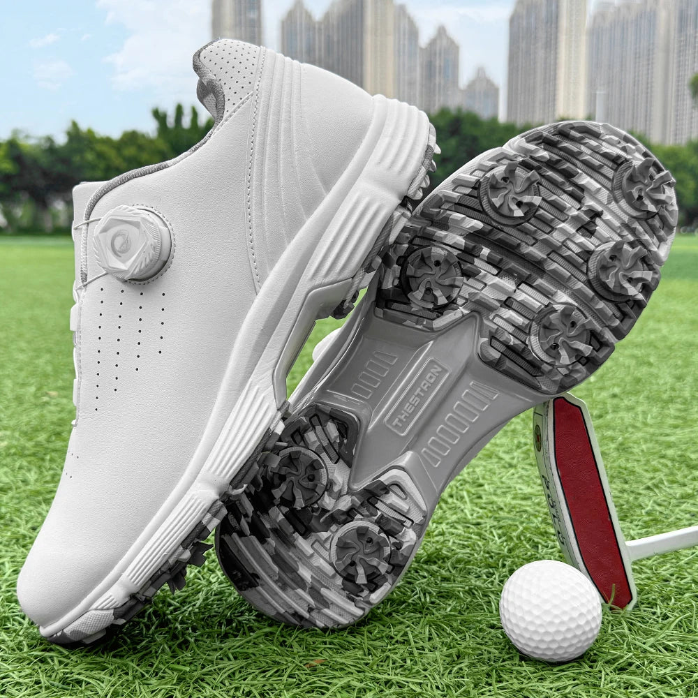 Spiked Men Golf Shoes Waterproof