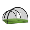 Baseball Batting Cage Pitching Machine Hole