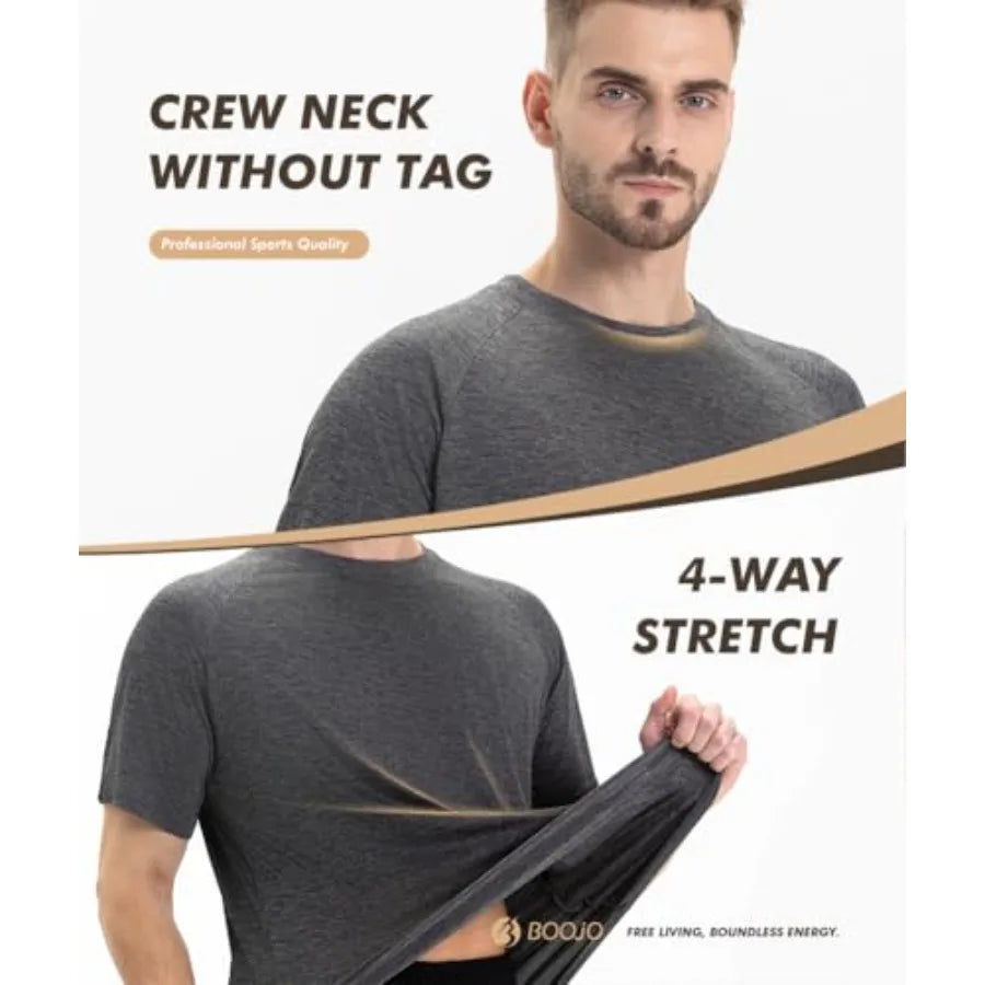 5 Pack Workout Shirts for Men