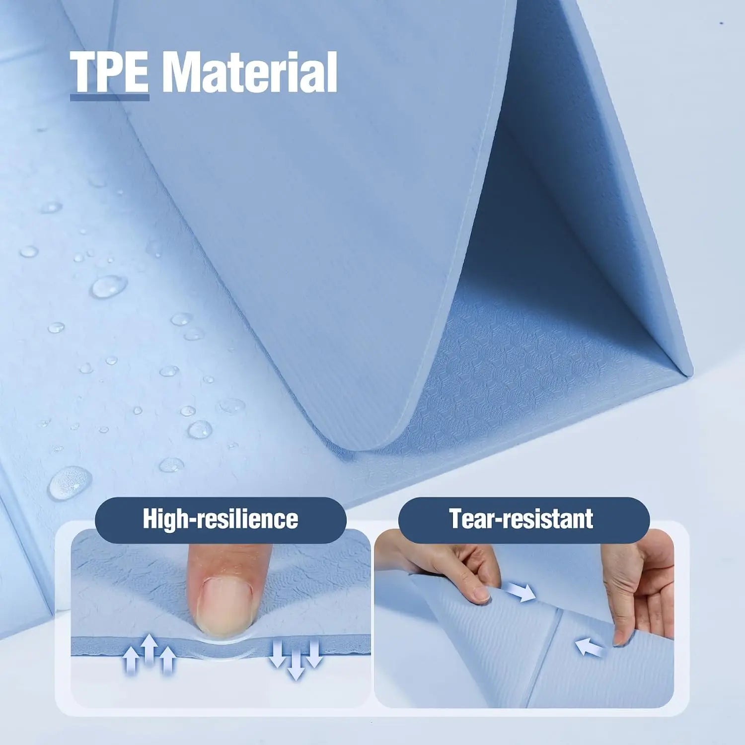 Foldable Travel Yoga Mat,
