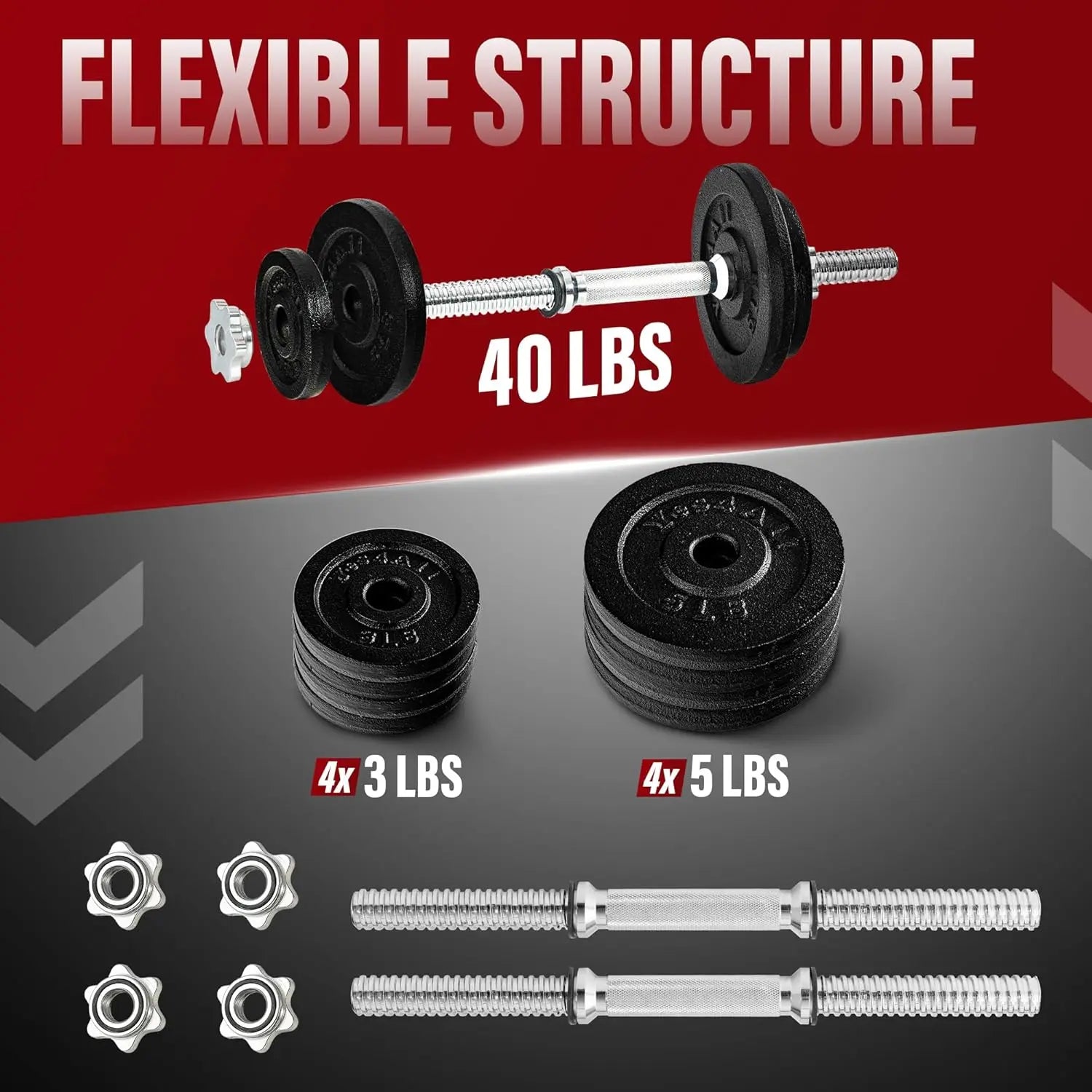 Dumbbell Set with Weight Plates