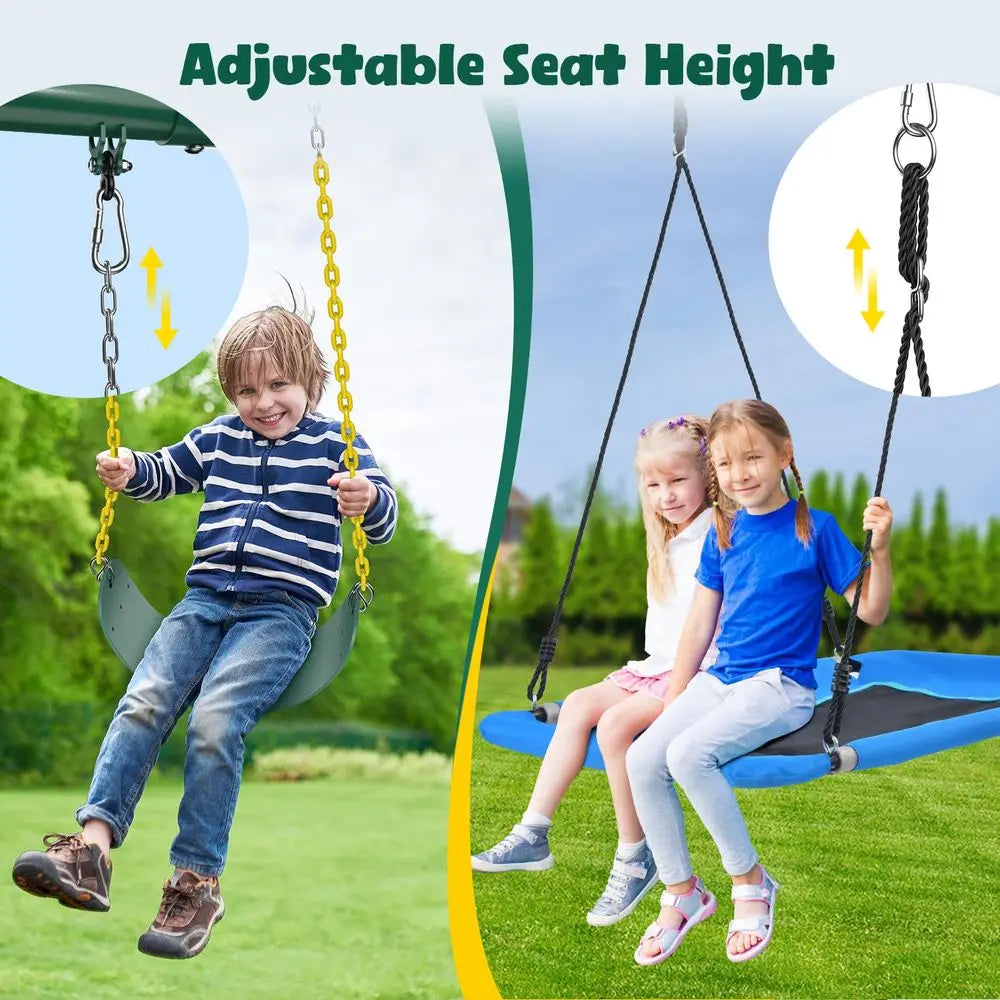 7.3ft Tall Heavy Duty Swing Set