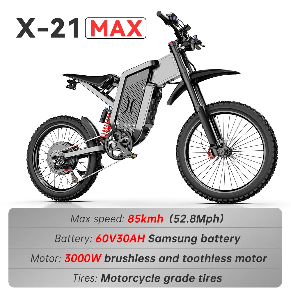 Electric Motorcycles 3000W Brushless Gearless Motors