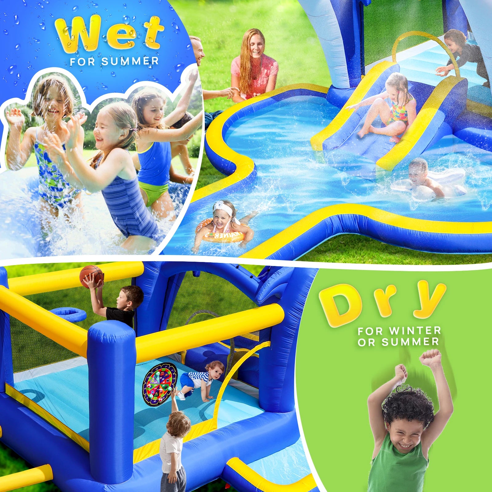 8 in1 Inflatable Slide Water Park