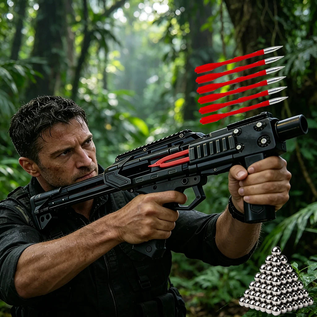 Multi functional slingshot bow and arrow launcher